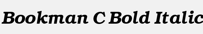 Bookman C Bold Italic
